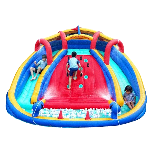 Inflatable Water Double Slides Park : Bounce House for Kids