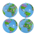 Inflatable Earth Beach Ball for Playing or Teaching |16-Inch