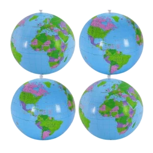 Inflatable Earth Beach Ball for Playing or Teaching |16-Inch Product Image