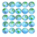 Inflatable World Globe Beach Balls Set | Sotiff 24-Pack 16″
