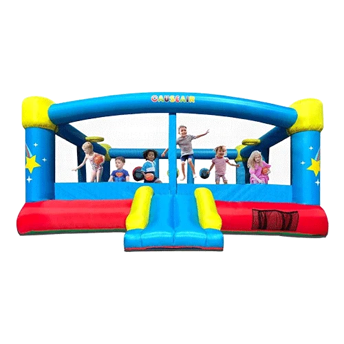 Inflatable Bounce House with Hoops | PVC Floor | 15ft