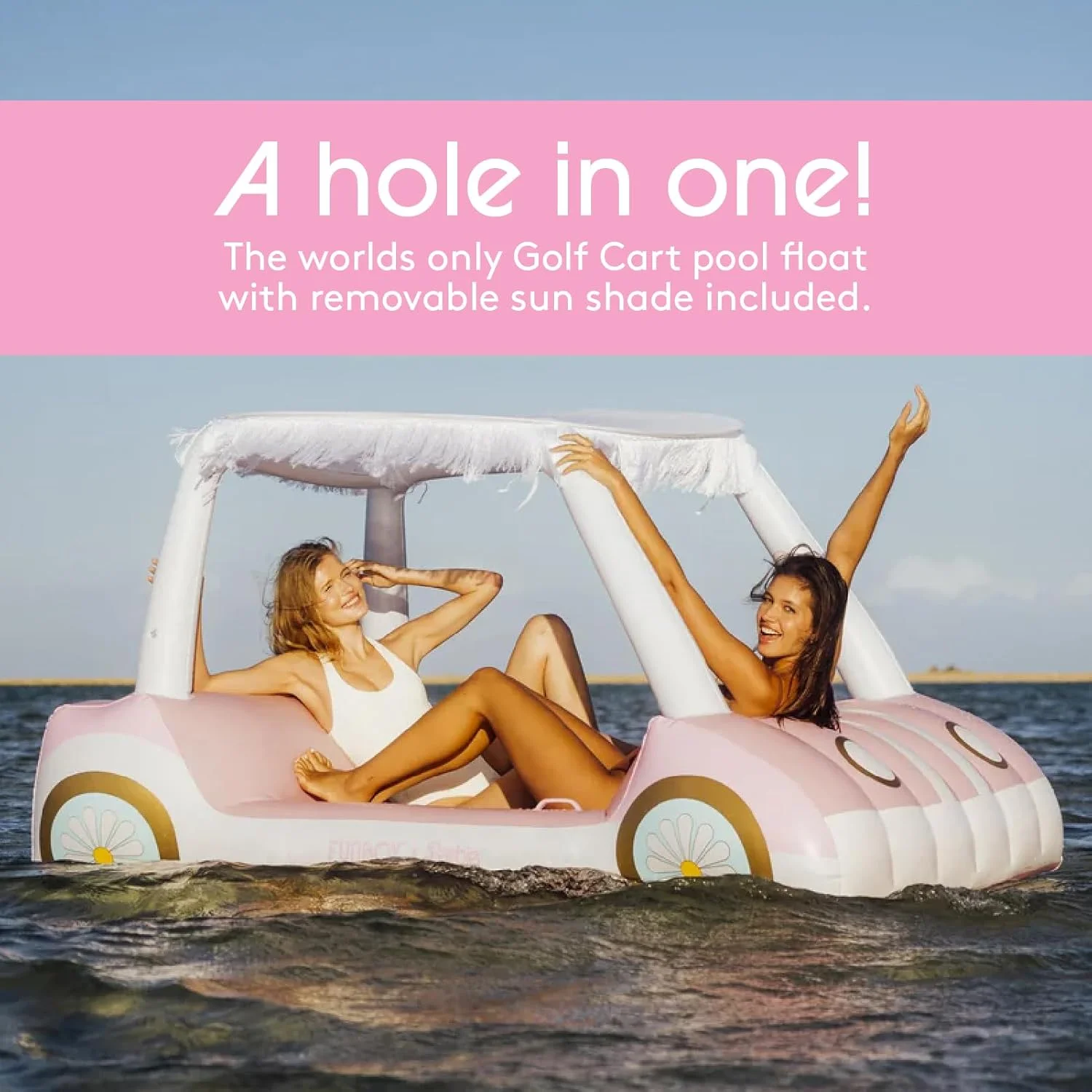 Malibu Barbie FUNBOY Luxury Inflatable Golf Cart Pool Float