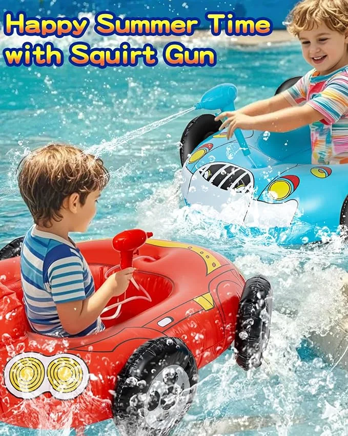 Pool Float for Kids Ages 3–8 with Water Gun | Summer Fun Toy