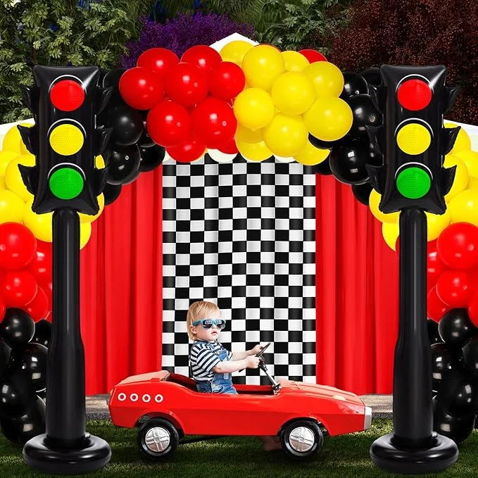 Jumbo Inflatable PVC Traffic Light Balloons for Vehicle Birthday Party / 2 Pack 59