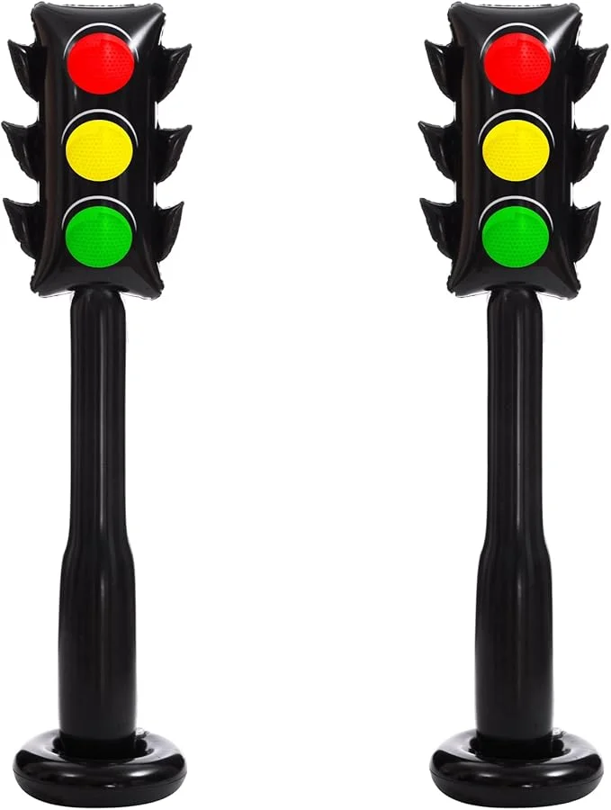 Jumbo Inflatable PVC Traffic Light Balloons for Vehicle Birthday Party / 2 Pack 59