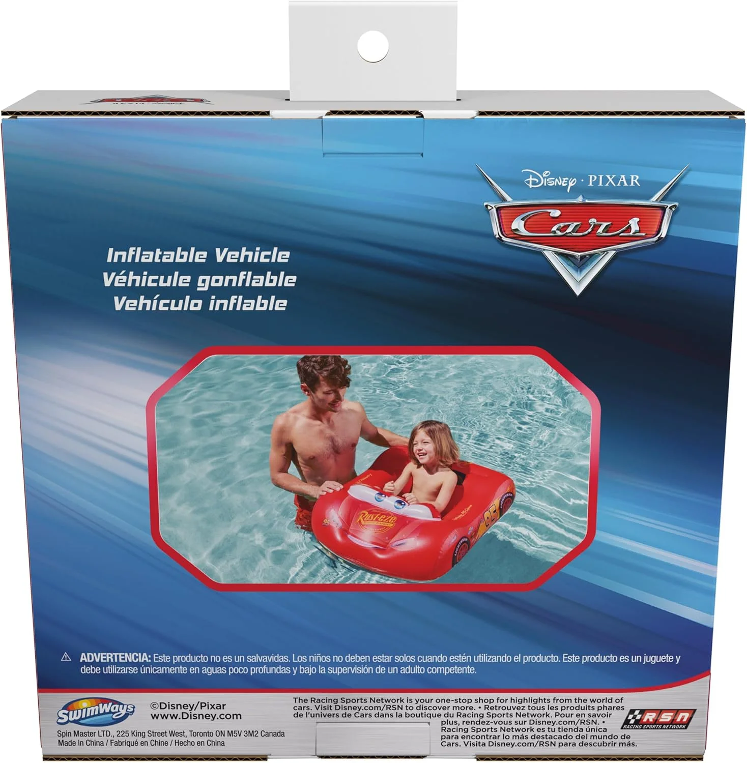 Swimways Disney Pixar Cars Inflatable Water Boat – Pool Toys for Kids
