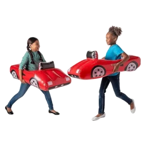 Fun Express Toddler Inflatable Car Costume | Durable Red Race Car Product Image