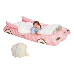 FUNBOY Kids Pink Inflatable Travel Bed | Mattress Twin CaseRetry Product Image