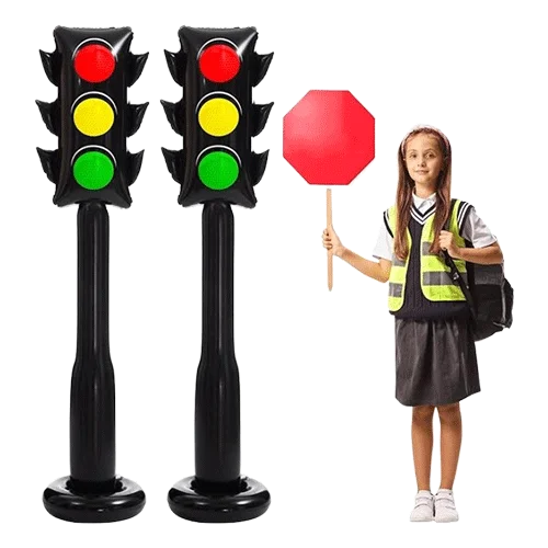 Jumbo Inflatable PVC Traffic Light Balloons for Vehicle Birthday Party / 2 Pack 59