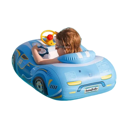 Swimbobo Toddler Pool Float with Seat | Inflatable Ride on Car